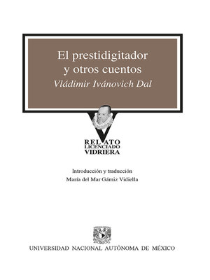 cover image of El prestidigitador y otros cuentos